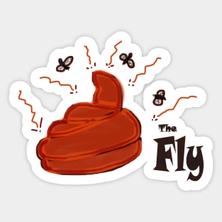 Shit Happens with Fly the flying insect Sticker